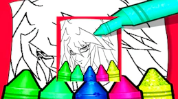 动漫吸血鬼少女着色页 (Anime Vampire Girl Coloring Pages)