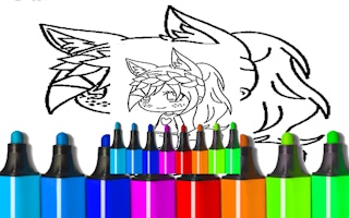 Anime Wolf Girl Coloring Pages game cover