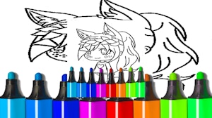 Image for Anime Wolf Girl Coloring Pages