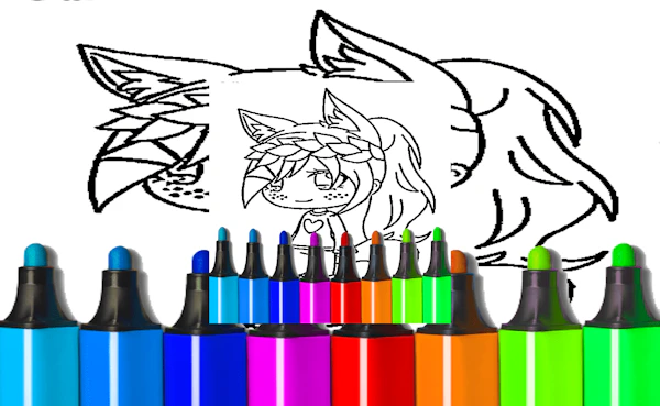 Anime Wolf Girl Coloring Pages