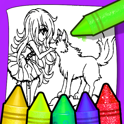 Wolves Coloring Pages | Anime wolf drawing, Animal drawings, Dog drawing