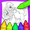 Anime Wolf Girl Coloring Pages