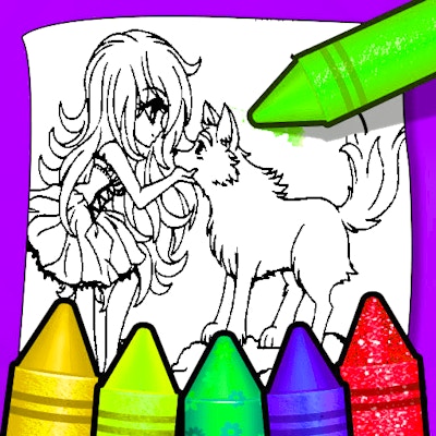 Anime Wolf Girl Coloring Pages By Gamepix