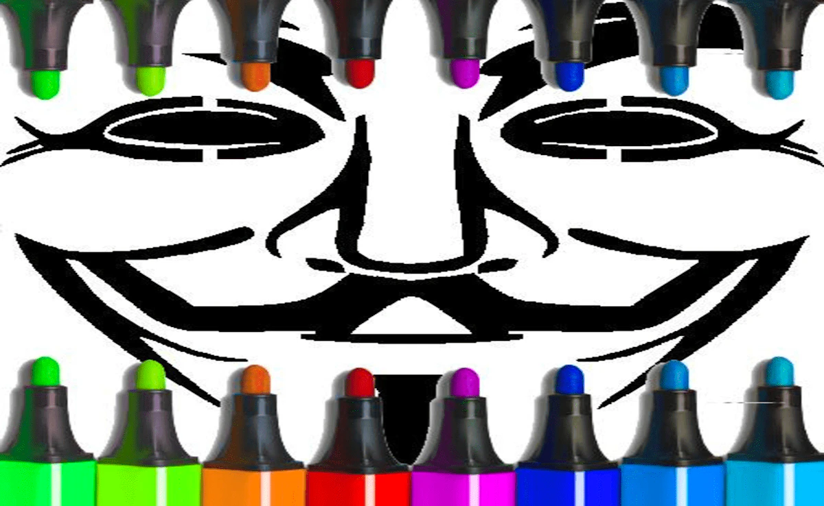 Play Anonymous Mask Coloring — free online Coloring game