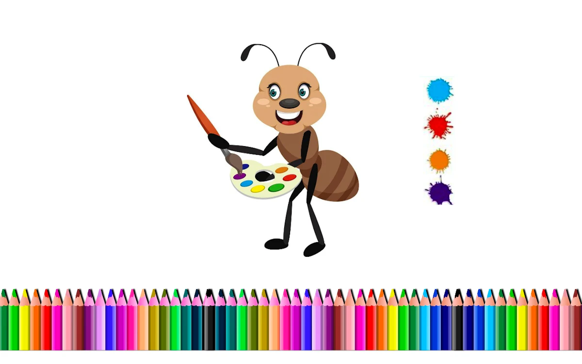 Play Ant Color Magic — free online Coloring game