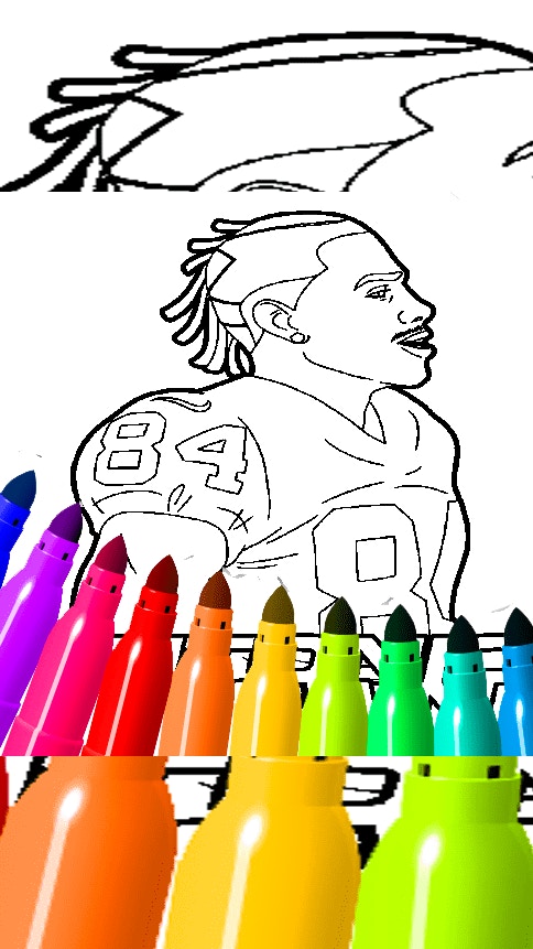Antonio Brown Coloring Pages