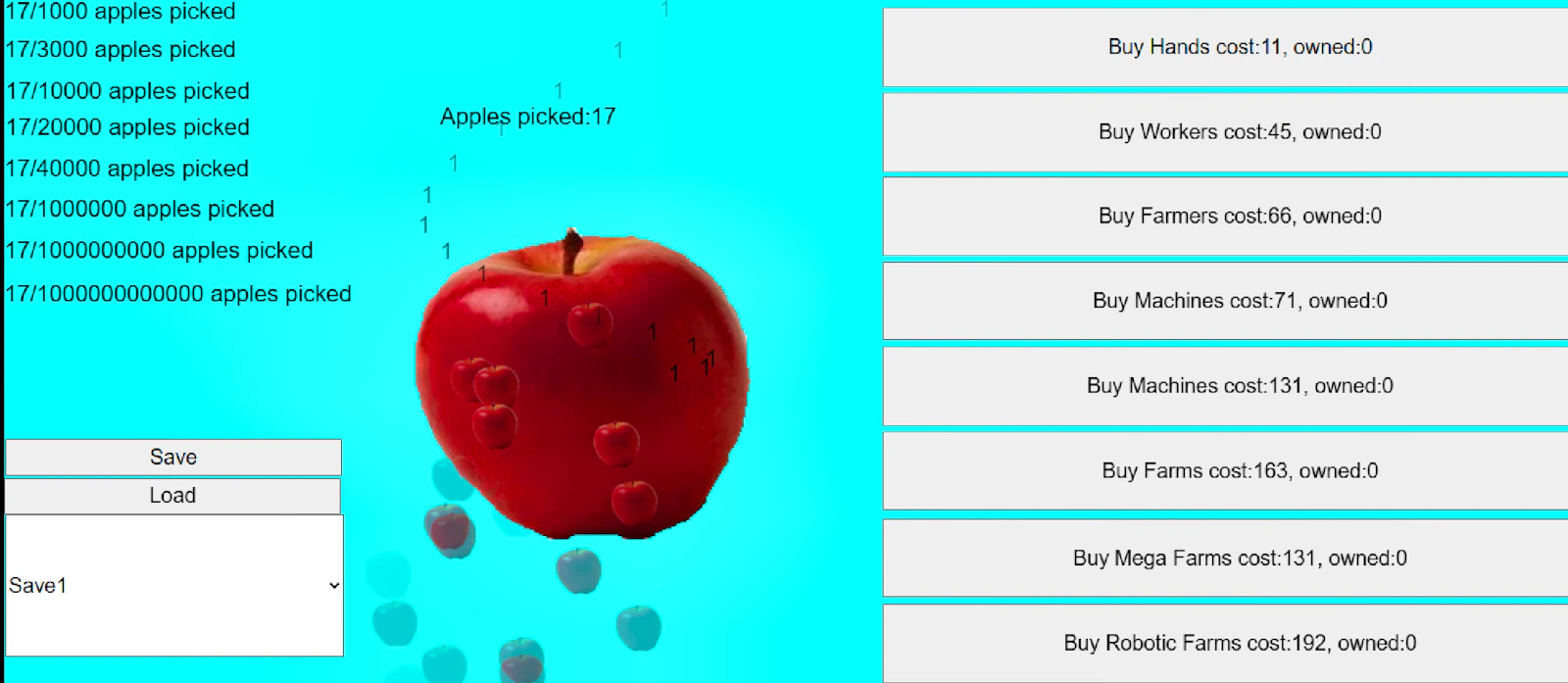 Red Apple Clicker — free online clicker game on Glaze Games