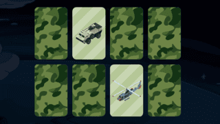 Army Vehicles And Aircraft Memory game cover