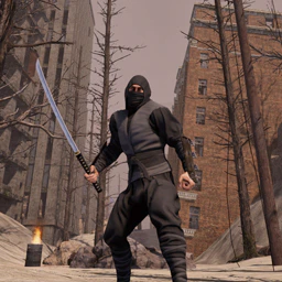 Ashen Ninja - Rust and Katana