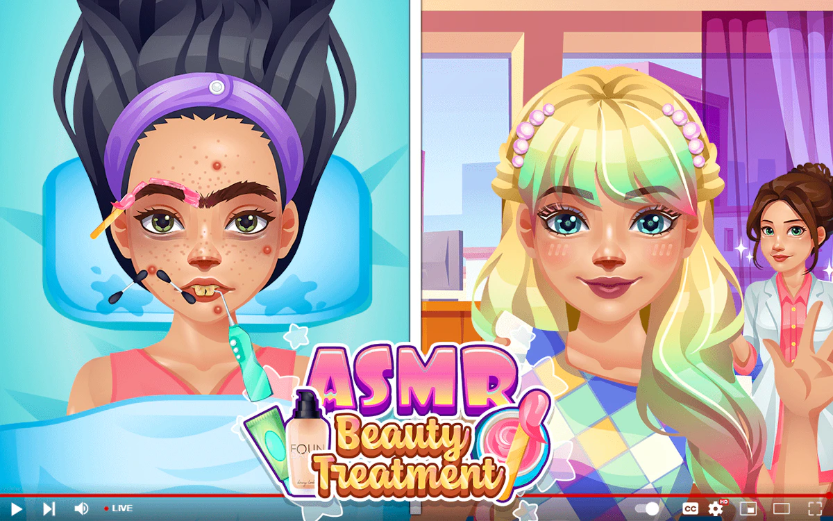Play ASMR Beauty Treatment — free online Kids game