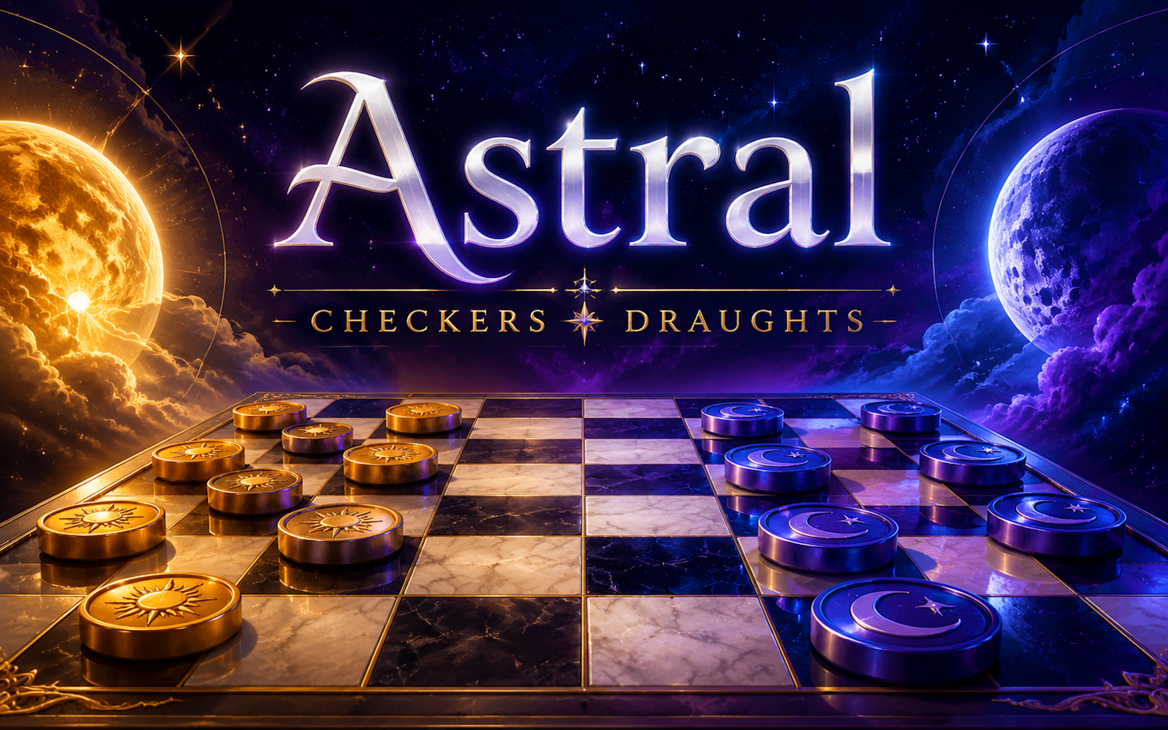 Astral Checkers Draughts