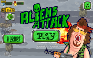 Aliens Attack game cover