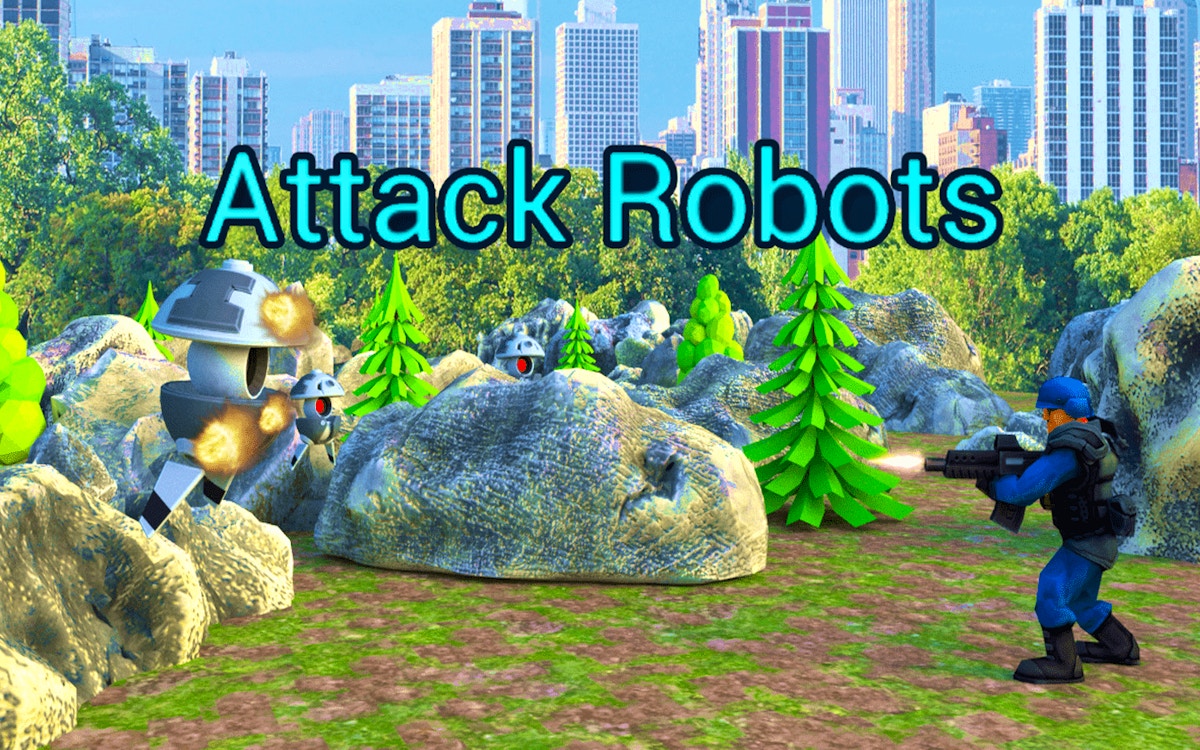 Attack Robots 🕹️ Play Now on GamePix