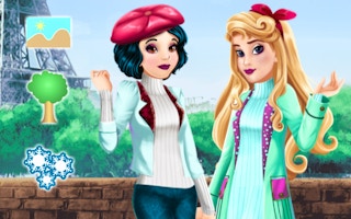 Aurora And Snow White Winter Fashion game cover