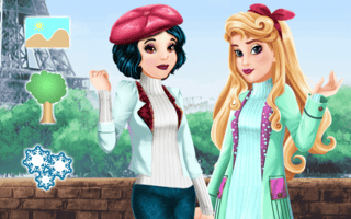 Aurora And Snow White Winter Fashion game cover
