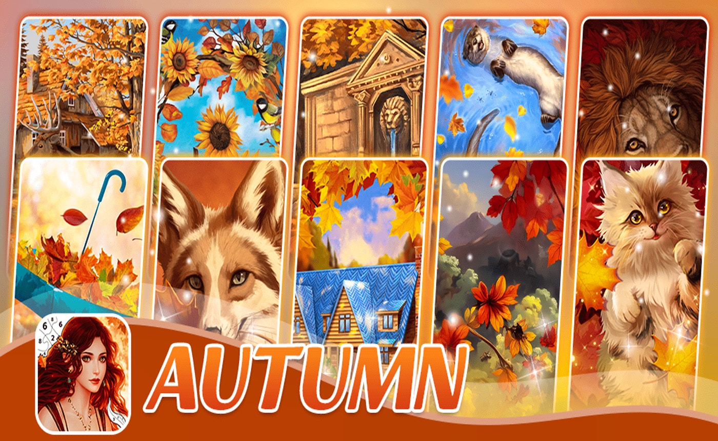 Autumn Coloring Seasons Pages