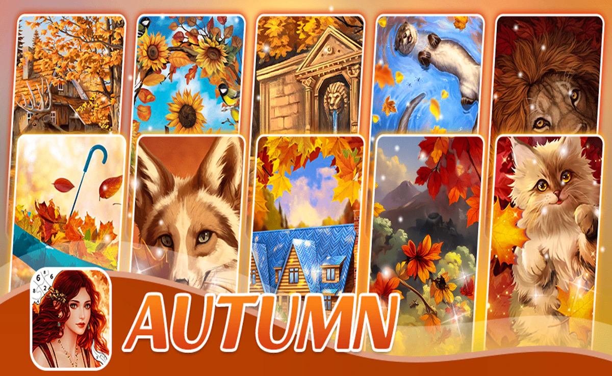 Play Autumn Coloring Seasons Pages — free online Kids game