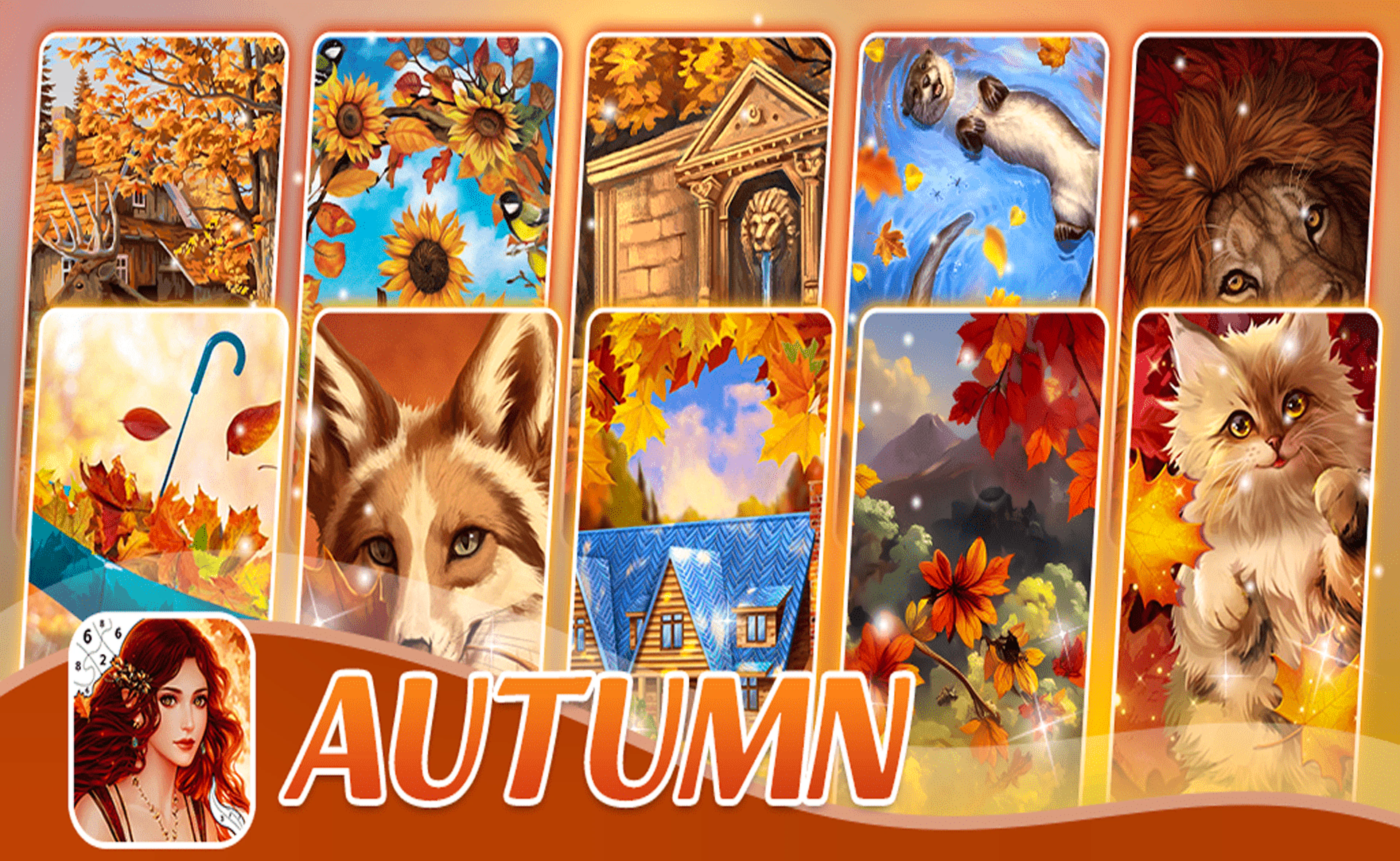 Autumn Coloring Seasons Pages