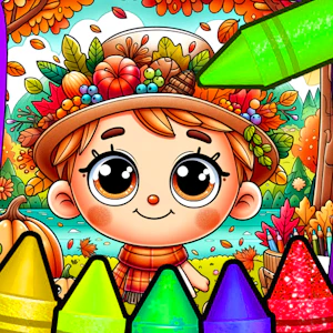 Autumn Coloring Seasons Pages Thumbnail