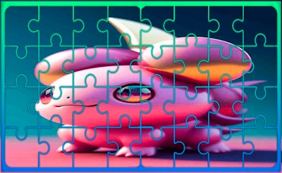 Axolotl Jigsaw Picture Puzzle game