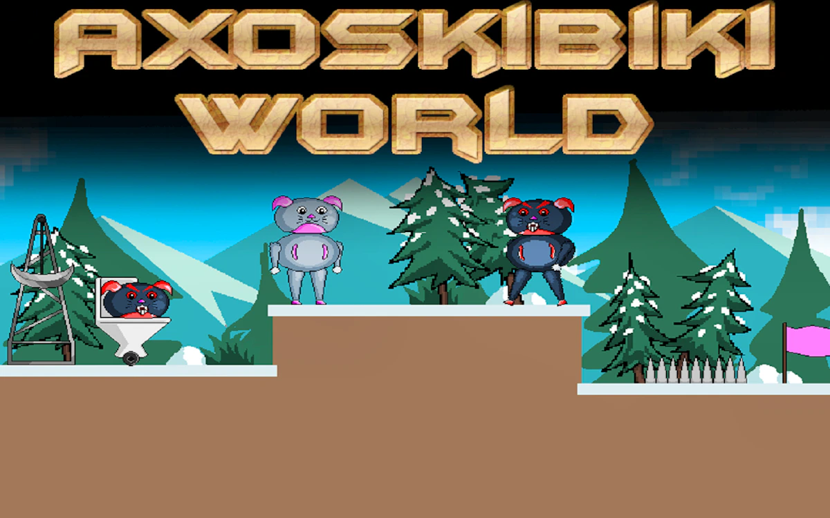 Play Axoskibiki World — free online Skibidi Toilet game