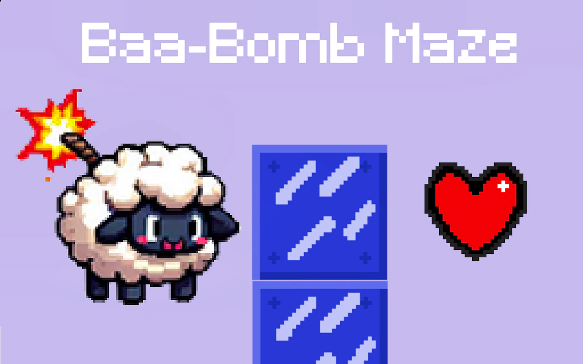 Play Baa-Bomb Maze — free online Adventure game
