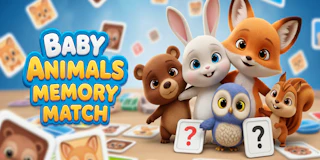 Baby Animals Memory Match thumbnail