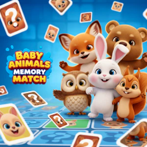 Baby Animals Memory Match Thumbnail