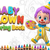 Baby Clown Coloring Book