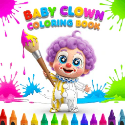 Baby Clown Coloring Book