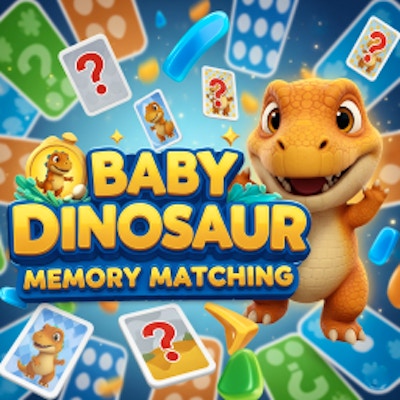Baby Dinosaur Memory Matching By Gamepix