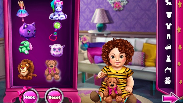 New baby best sale doll games