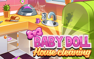 Baby Doll House Cleaning game cover