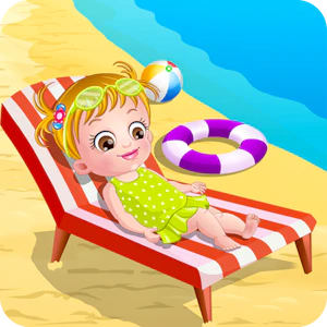 Baby Hazel At Beach Thumbnail