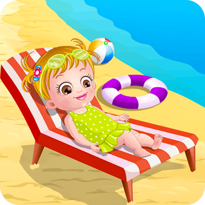 Baby Hazel At Beach By Gamepix