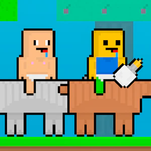 Baby Noob vs Baby Obby Horse Thumbnail