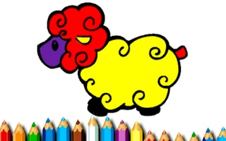 Baby Sheep Coloring Book