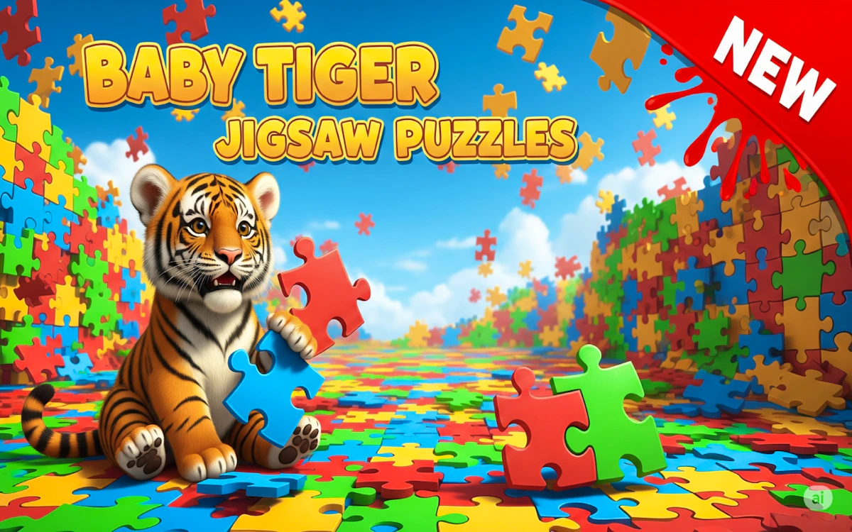 Play Baby Tiger Jigsaw Puzzles — free online Jigsaw Puzzles game