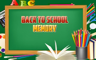 Back To School Memory game cover