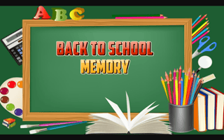 Back To School Memory game cover