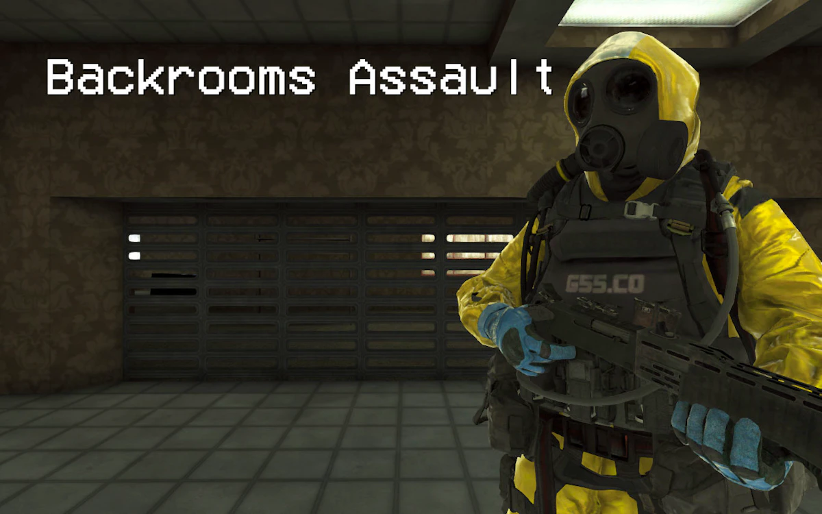 Play Backrooms Assault — free online First Person Shooter game