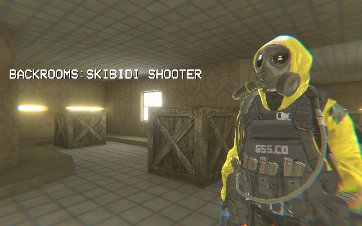 Play Backrooms Skibidi Shooter — free online Skibidi Toilet game