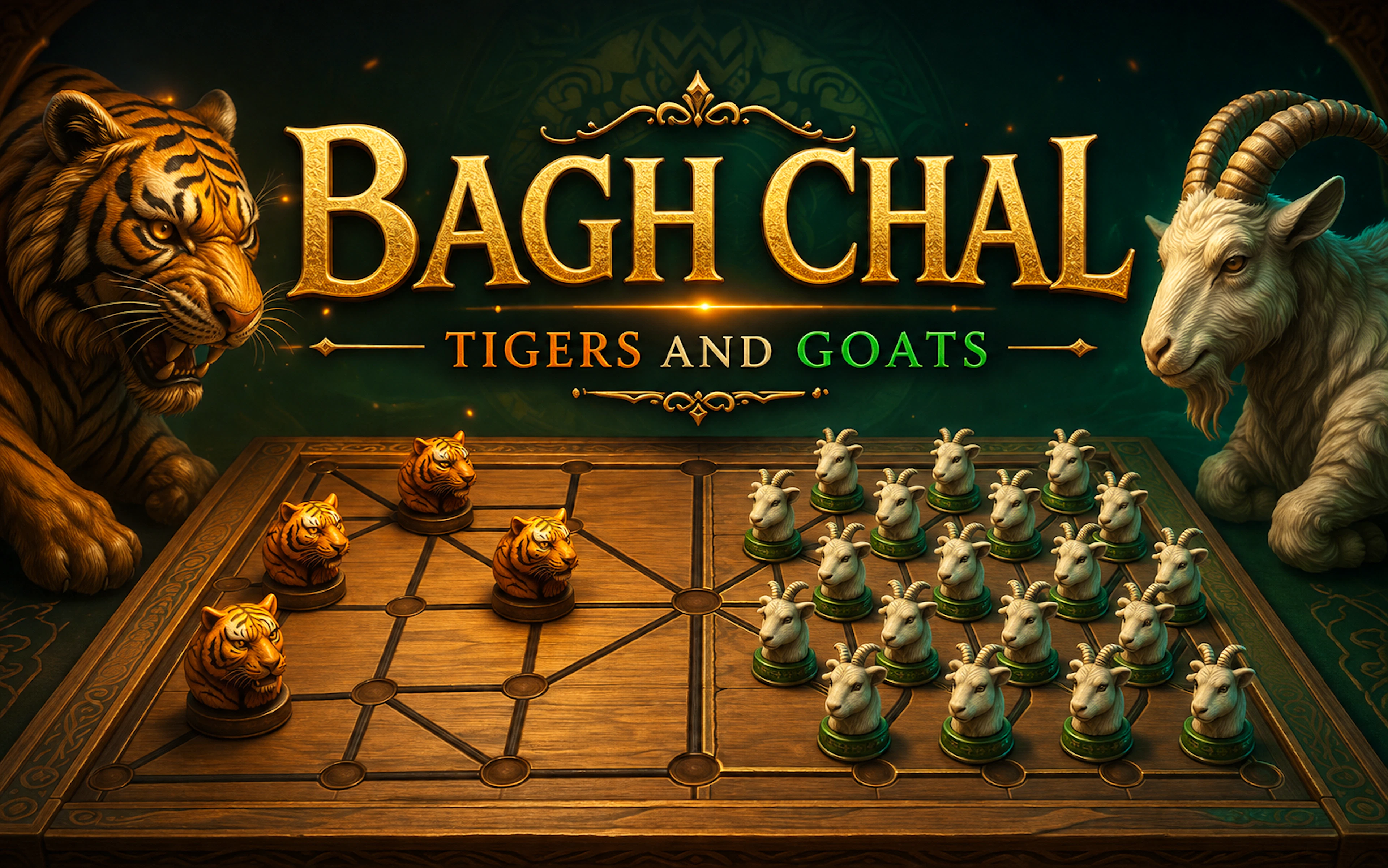 Bagh Chal Tigers and Goats