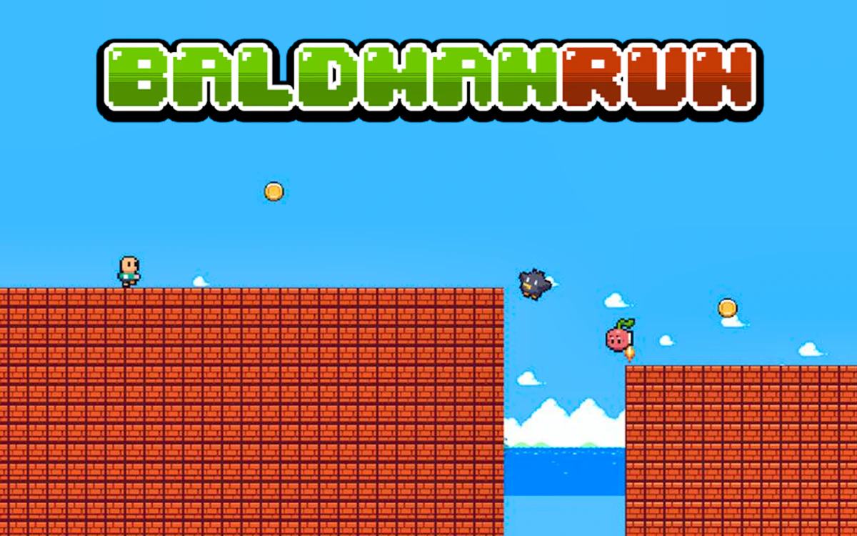 Play Baldman Run — free online Platformer game