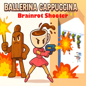 Ballerina Cappuccina Brainrot Shooter Thumbnail