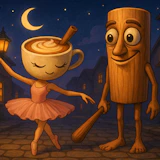 Ballerina Cappuccina loves Tung Tung Sahur