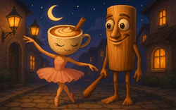 Ballerina Cappuccina loves Tung Tung Sahur