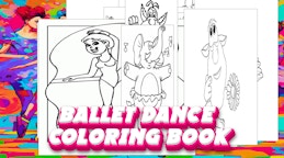 芭蕾舞着色本 (Ballet Dance Coloring Book)