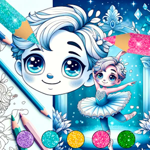Ballet Dance Coloring Book Thumbnail
