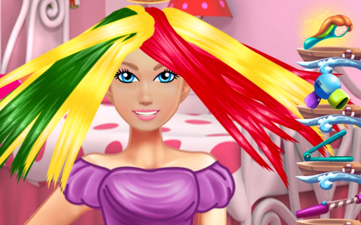 Barbie Haircut And Shampoo Games Makeover Game Barbie Hair Salon